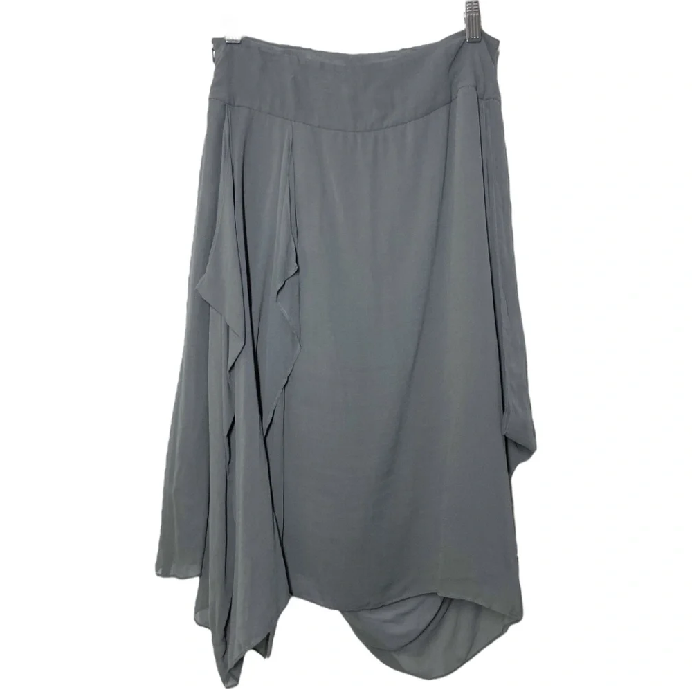 EILEEN FISHER Draped Silk Georgette Skirt - NWT - Picture 5 of 11